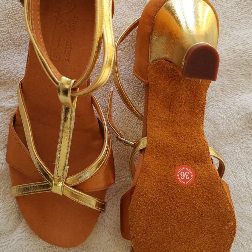 Golden Sansha Dance Shoes